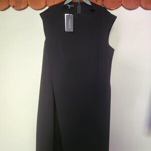Lafayette 148 New York Black sleeveless sheath dress Size XL
